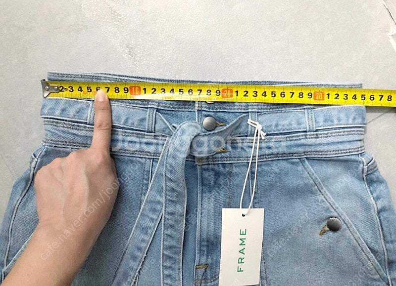 프레임데님 하이라이즈 데님 쇼츠 청반바지 26 새상품--2