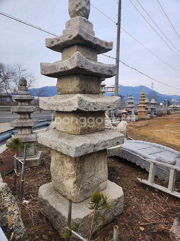 국산 자연석 석탑 돌탑--0