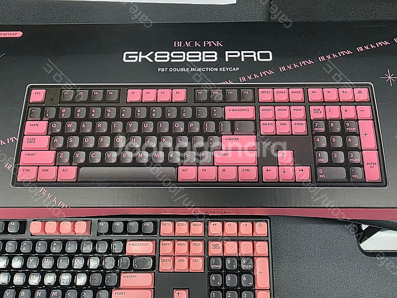 한성 무접점 키보드 GK898B PRO 45g 블랙/핑...--1