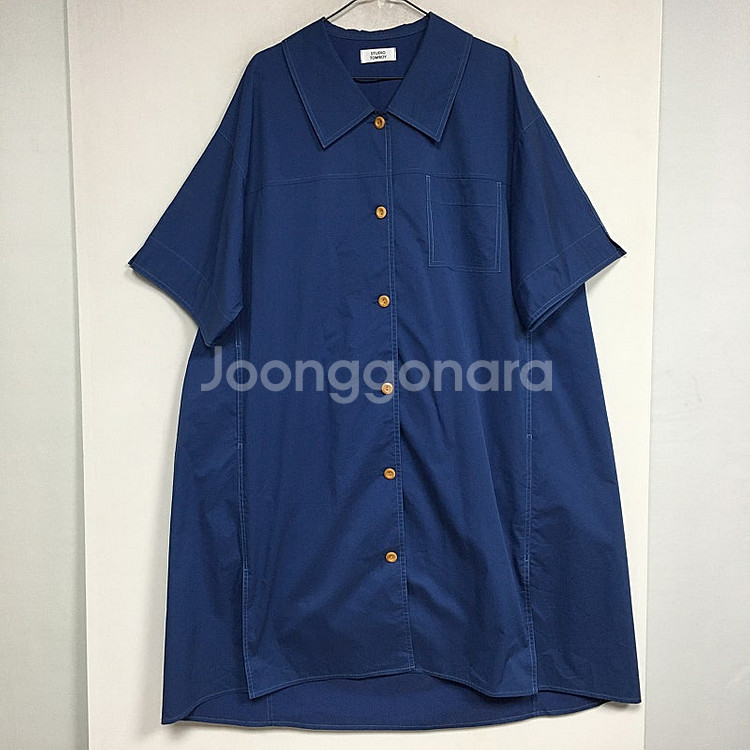 스튜디오톰보이 오버핏 스티치 셔츠 원피스 F / 랑방 ...--0