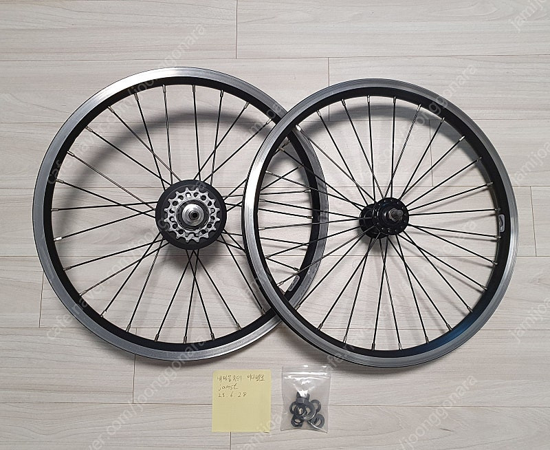 브롬톤 블랙 2단 휠 셋트, 핸들바--0