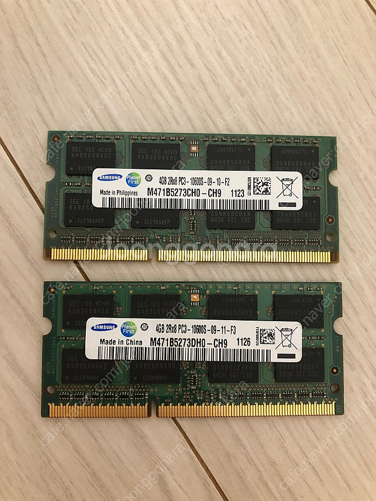 <판매> 노트북용 삼성 DDR3 4G 일반전력 양면램--0