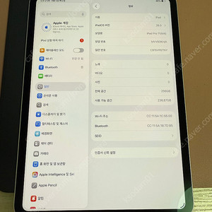 6월구매 아이패드 프로 m4 11인치 7세대 256기가 실버 와이파이 정품케이스