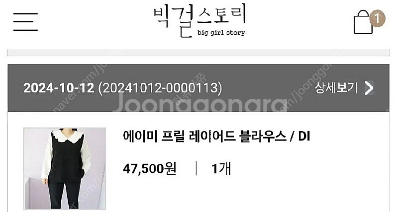 [새상품]빅걸스토리 에이미 프릴 레이어드 블라우스 - ...--4