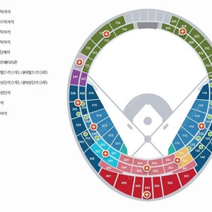 8월 10일 일요일 사직 롯데 SSG 중앙탁자 4연석 / 와이드탁자 2연석 (앞뒤 4연석)