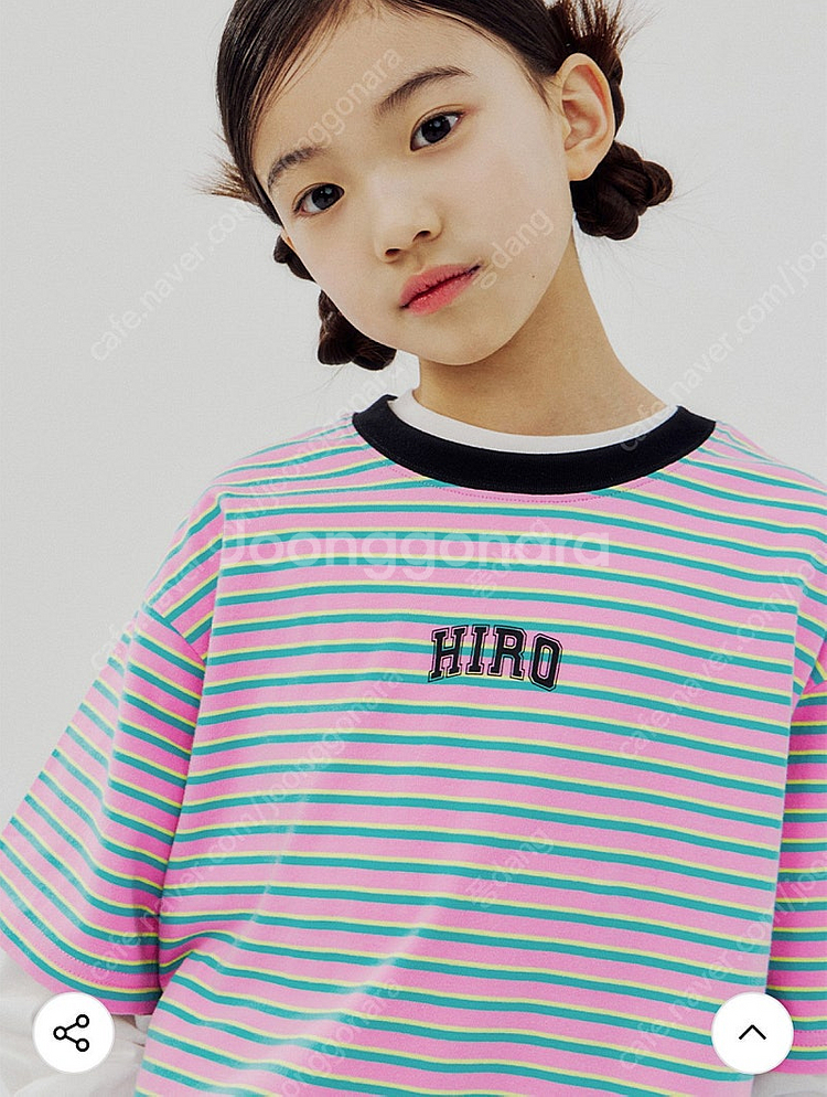 히로 블랭크 스트라이프 핑크 160--0