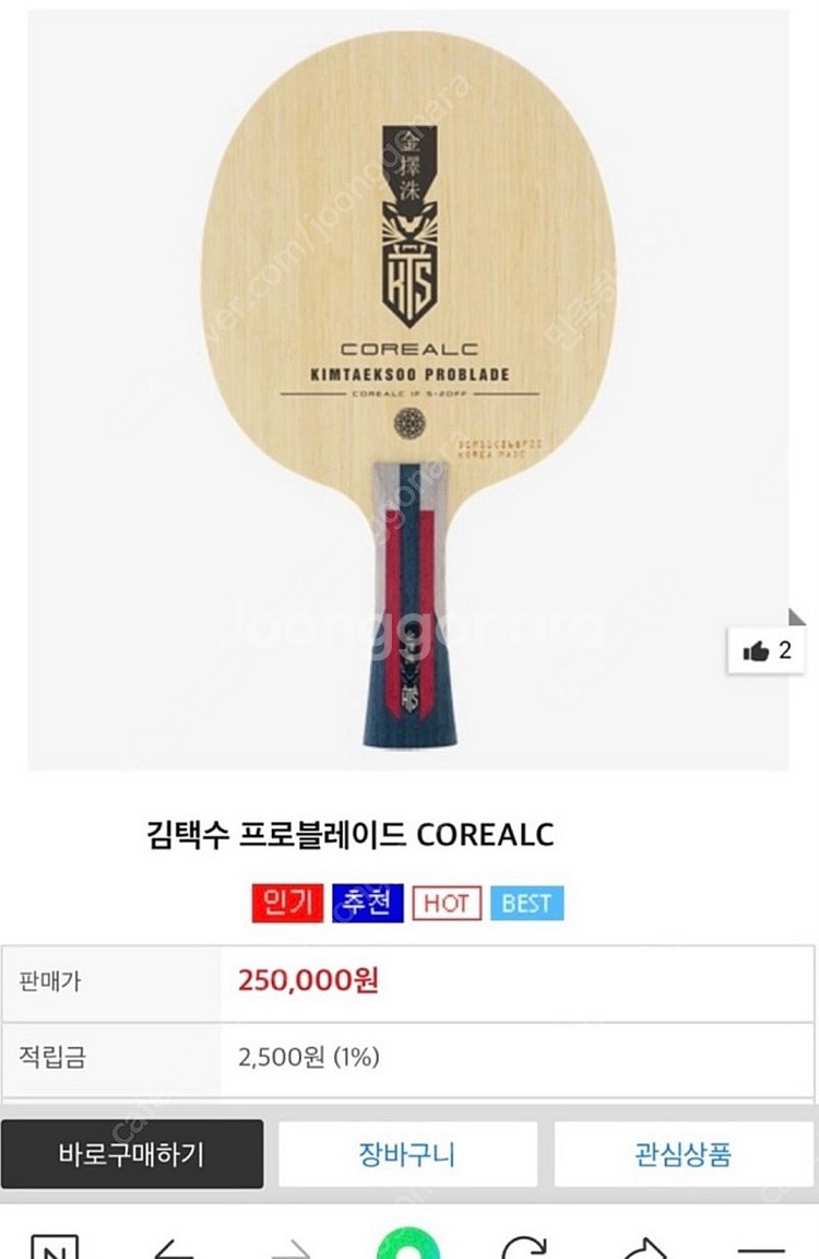 김택수프로 탁구라켓 초중급자 추천--3