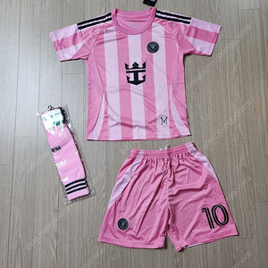 (당일발송) 메시 마이애미 핑크 키즈 축구 유니폼 새제품