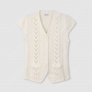 파크투 Khaite vest knit (베이지/네이비)