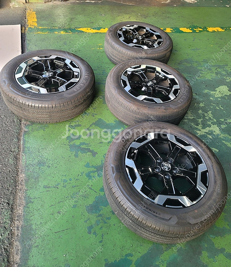 싼타페 MX5 18인치 휠타이어 , TPMS, 휠캡포함--0