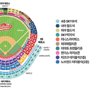 8월6일(수) SSG랜더스vs삼성 응원지정석(으쓱이존) 2연석