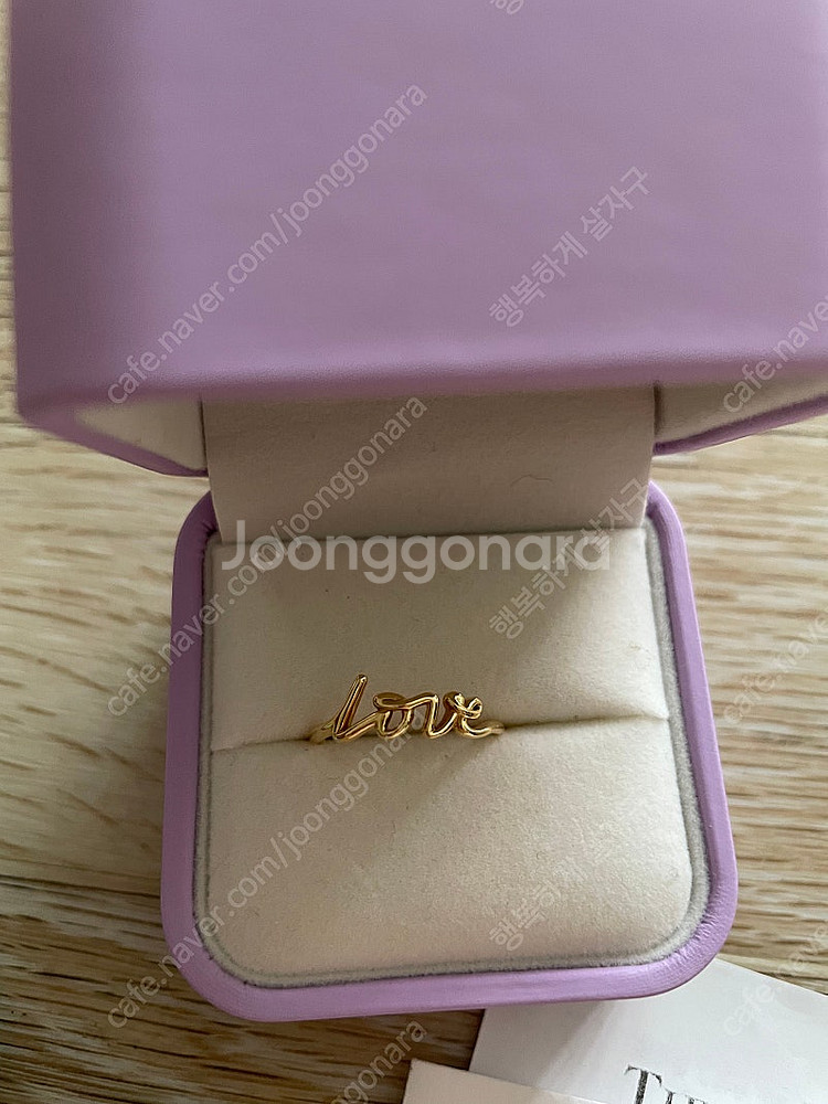 티파니앤코 정품 팔로마 미니 러브 반지 18k 티파니--1