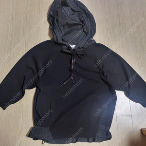 오브제 니트 후드 티셔츠