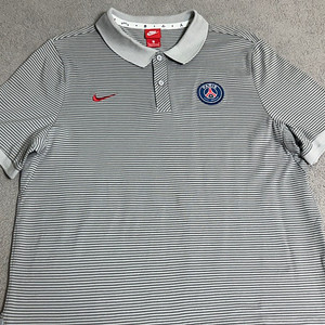 110 나이키 PSG 파리생제르망 스트라이프 카라티 / 테크팩 반팔 져지 자켓