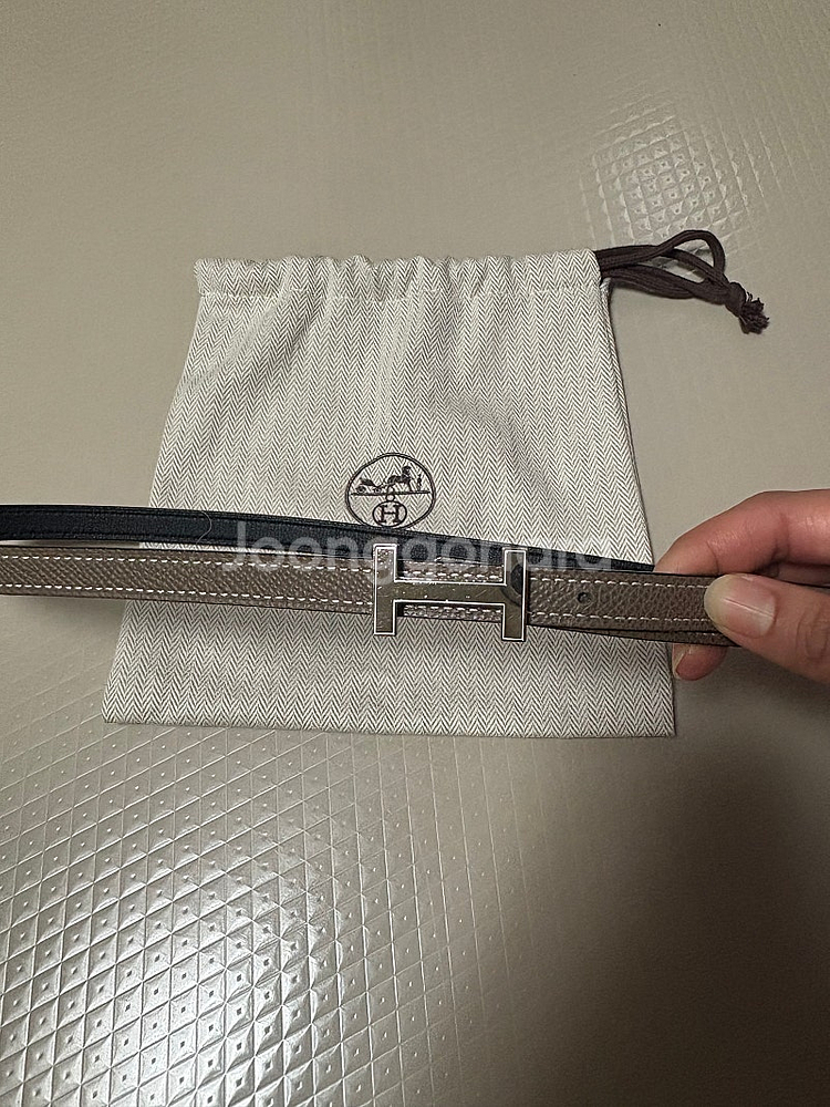 에르메스H미니양면벨트--1