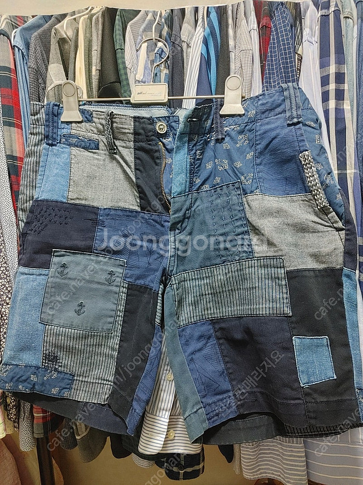 폴로 패치워크 반바지--0