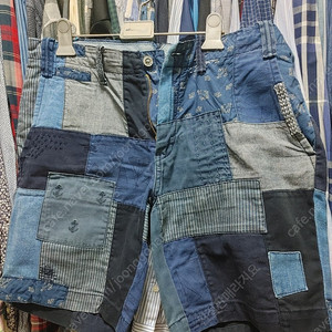 폴로 패치워크 반바지