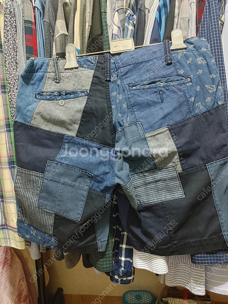 폴로 패치워크 반바지--1