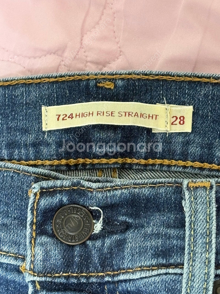 일본 구입> 리바이스 프리미엄 724 하이라이즈 스트레...--3