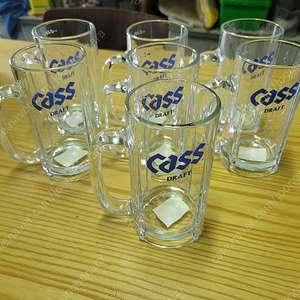 카스500ml 유리컵 유리잔 맥주잔 맥주컵 7개 일괄