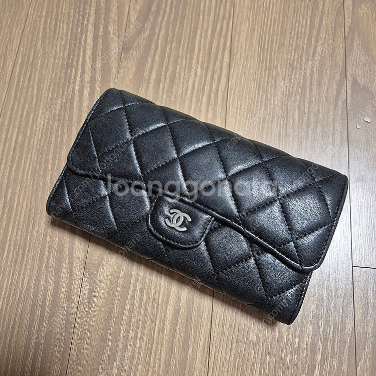 샤넬 램스킨 블랙 퀼팅 장지갑 샤넬 클래식 플랩 장지갑...--0