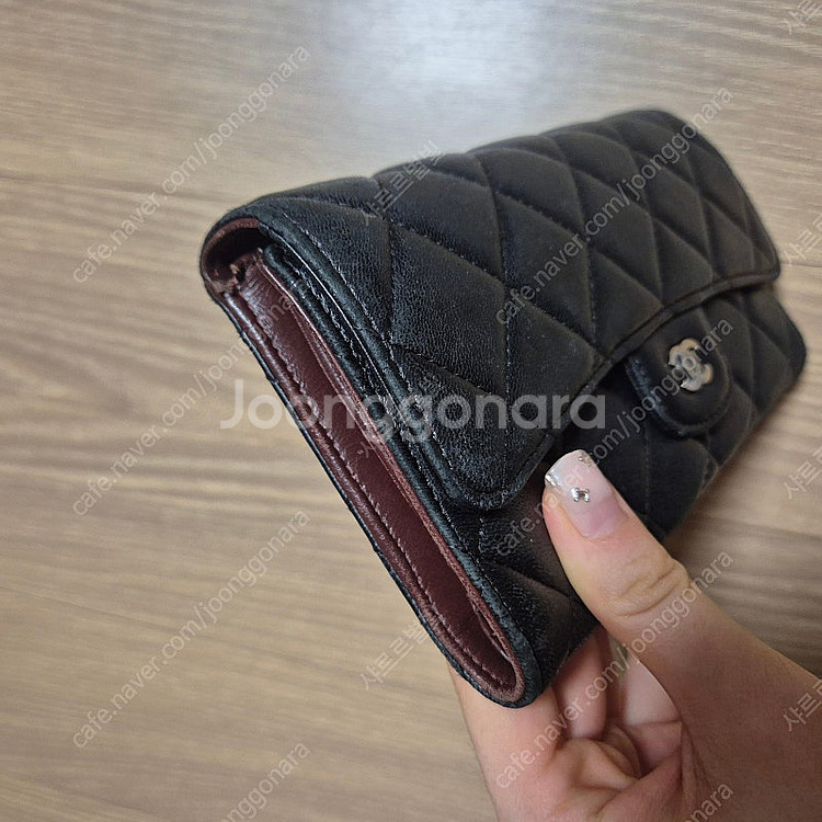 샤넬 램스킨 블랙 퀼팅 장지갑 샤넬 클래식 플랩 장지갑...--9