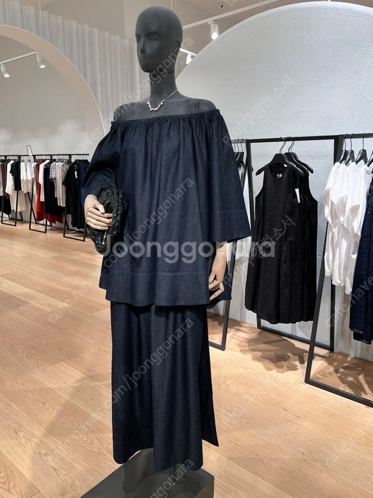 70%할인 cos코스 택 새옷 데님 블라우스ㅡ🩵🤍--1