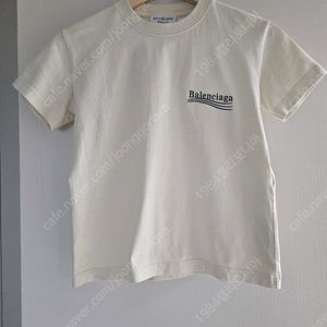 발렌시아가 웨이브 로고 티셔츠 S 국택