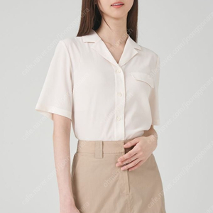 빈폴 레이디스 오픈카라 블라우스 L