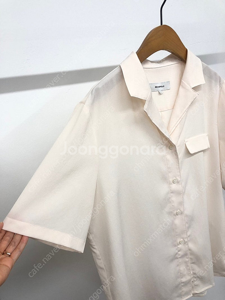 빈폴 레이디스 오픈카라 블라우스 L--2