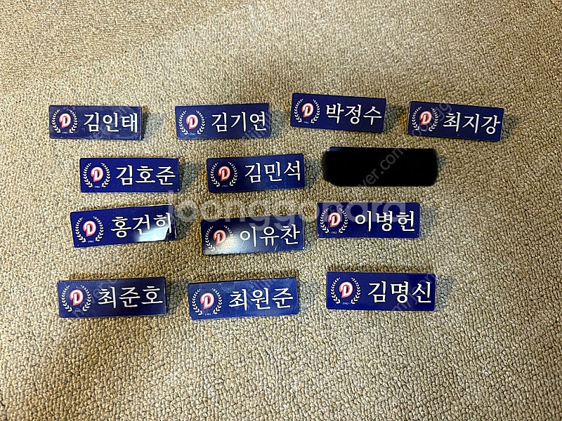 두산베어스 렛두로 명찰--1