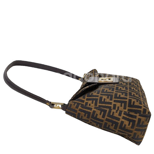 정품 빈티지 FENDI 펜디 FF주카 숄더백--4