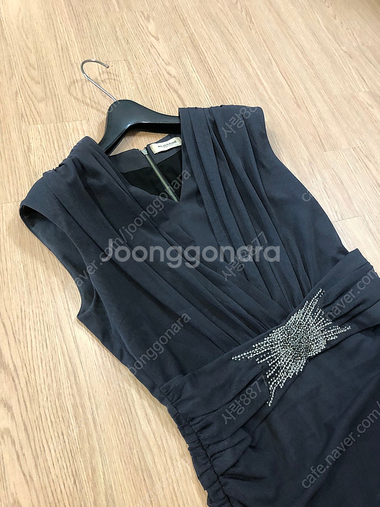 모조에스핀 망사 샤 미디 하객룩 원피스 셀프웨딩 돌잔치...--4