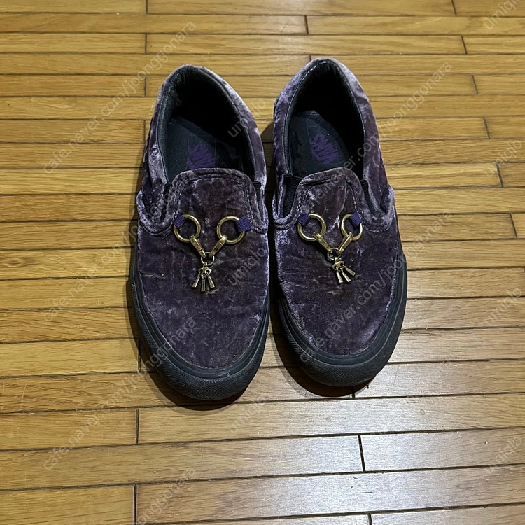 반스 X 니들스 Vans Vault x Needles Classic Slip-On Purple Velvet 이미지