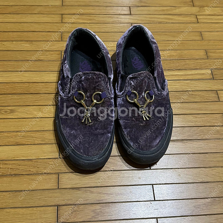반스 X 니들스 Vans Vault x Needles Classic Slip-On Purple Velvet - 안심되는 중고거래