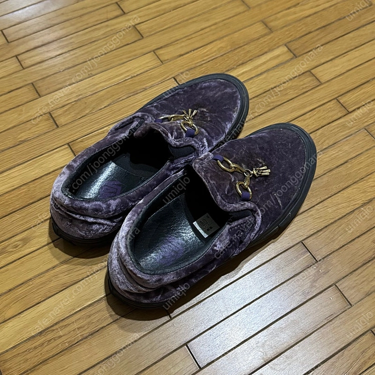 반스 X 니들스 Vans Vault x Needles Classic Slip-On Purple Velvet 이미지