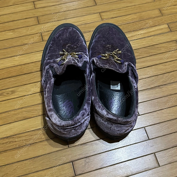 반스 X 니들스 Vans Vault x Needles Classic Slip-On Purple Velvet 이미지