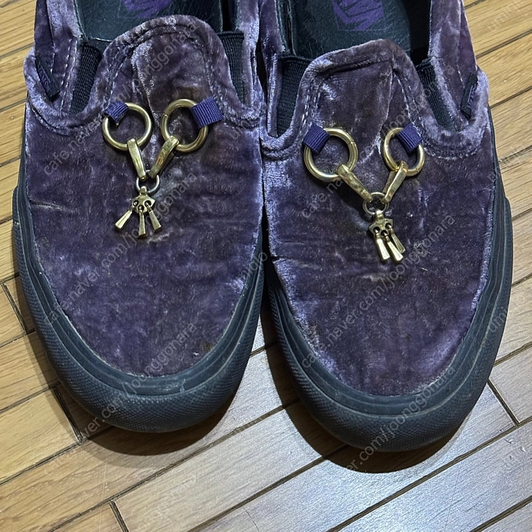 반스 X 니들스 Vans Vault x Needles Classic Slip-On Purple Velvet 이미지