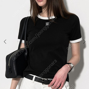 문트 링거 로고 티셔츠 블랙 S