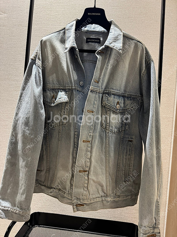 발렌시아가 백로고 데님 자켓 판매--0