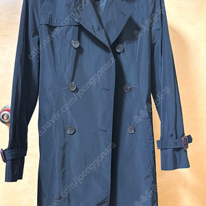 BCBG 네이비 트렌치 코트