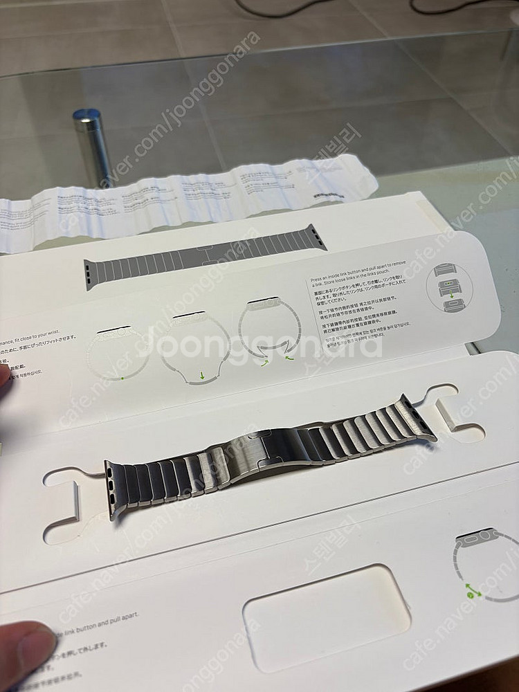 애플워치 38/40/41/42 정품 링크브레이슬릿 실버...--0