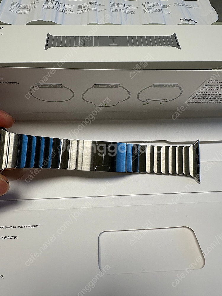 애플워치 38/40/41/42 정품 링크브레이슬릿 실버...--1