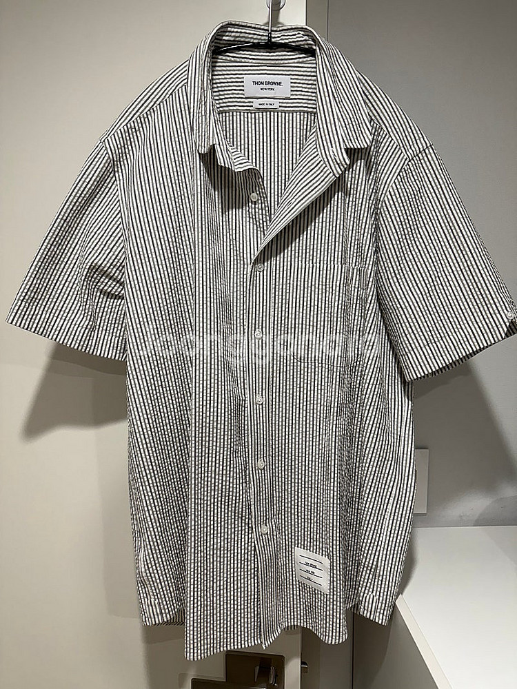 THOM BROWNE 스트라이프 반팔 셔츠 4사이즈--0