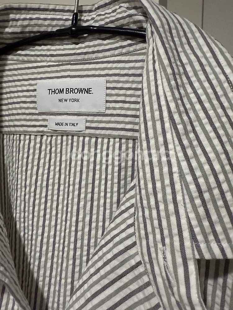 THOM BROWNE 스트라이프 반팔 셔츠 4사이즈--1