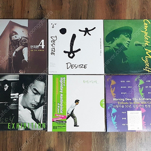 가요 엘피 LP - 전람회, 김민기, 봄여름가을겨울 등 재발매반 미개봉 6장