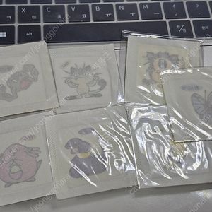 포켓몬 띠부띠부씰 구버전 미개봉 꼬마돌 나옹 아보 버터플 피카츄 레트라 럭키 일괄시