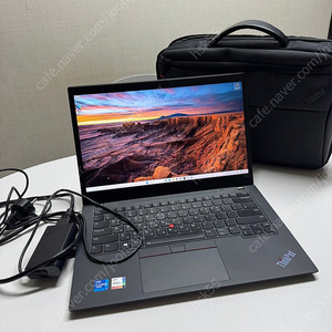 씽크패드 T14s Gen2 i7 (RAM 32gb) 노트북 + 충전기 + 가방