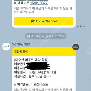 25년 8월9일(토) 디오션 숙박권 양도합니다(36평)