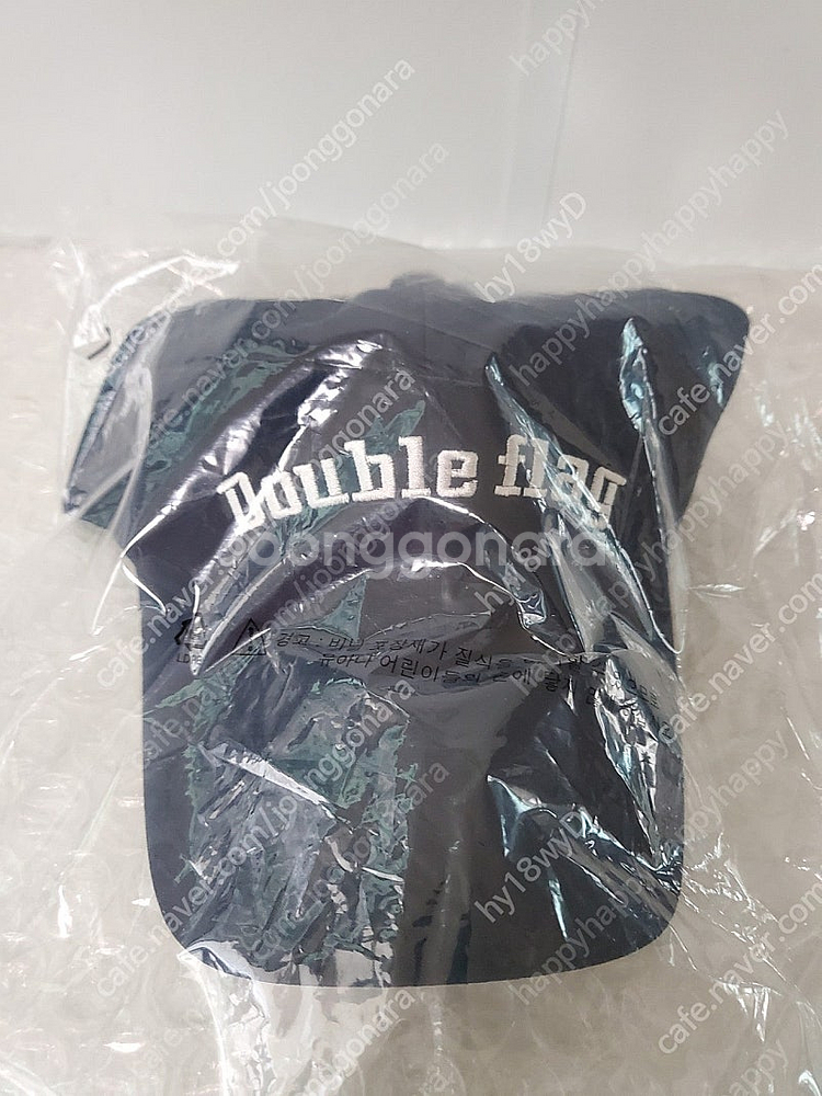새상품 더블플래그 골프모자 공용 네이비--3